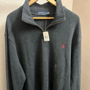 Polo by RL Oversized Grey Zip Sweater New w/ Tags